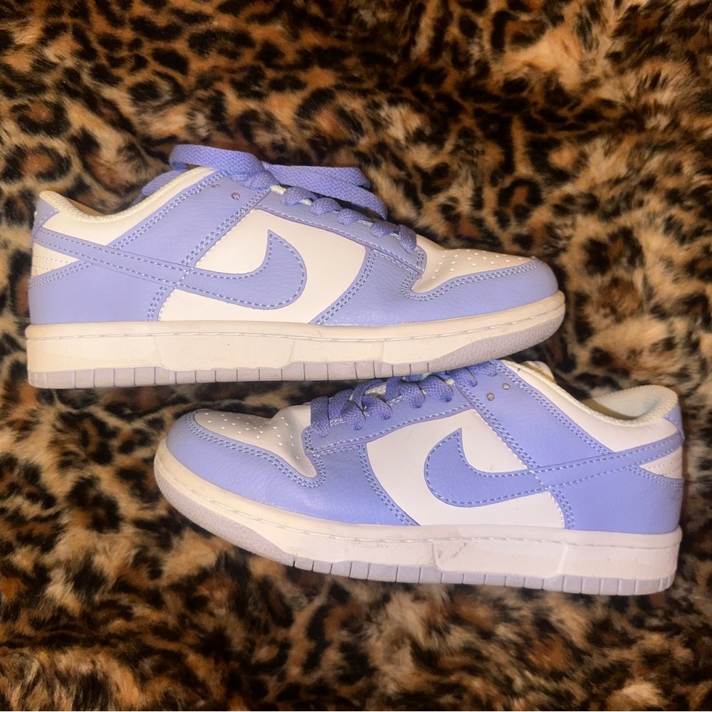 Kids Lavender and White Sneakers